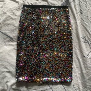 Sequin Midi Skirt